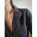 Veste Ju&Pa noire et aubergine