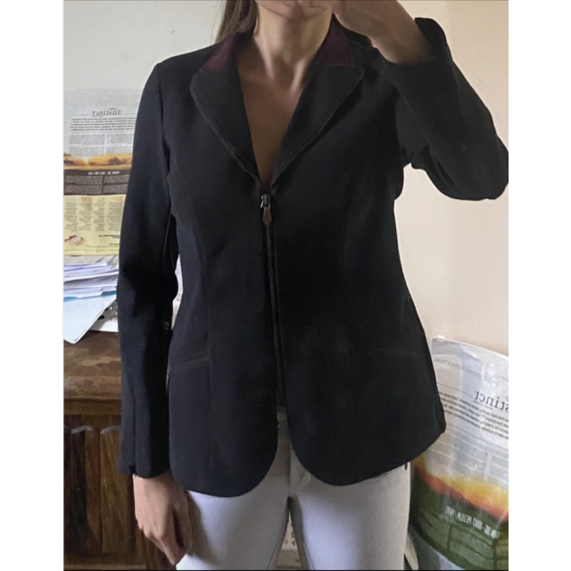 Veste Ju&Pa noire et aubergine