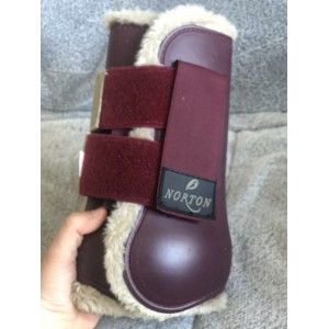 Guêtres norton bordeau