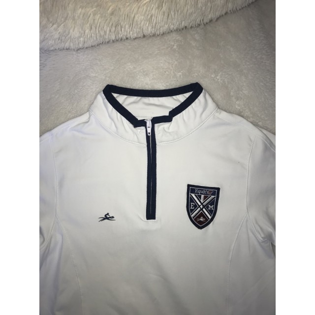 Polo blanc equitheme