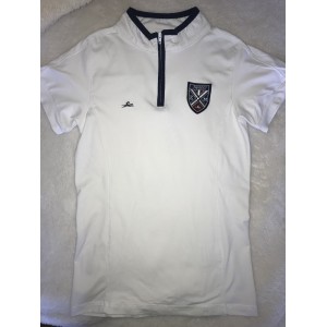 Polo blanc equitheme