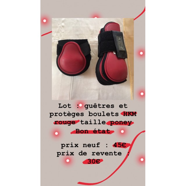 Ensemble guêtres/protège boulet