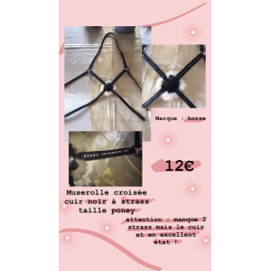 Muserolle croisée à strass