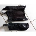 mini chaps cuir noir