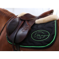 Tapis de Selle CSO Noir-Vert Acidulé
