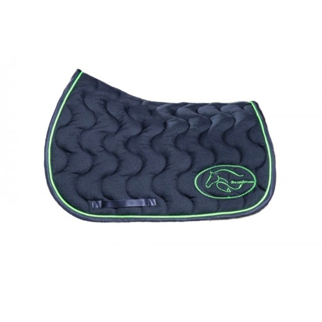 Tapis de Selle CSO Noir-Vert Acidulé