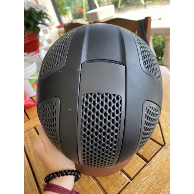 Bombe fouganza noire/cuir marron