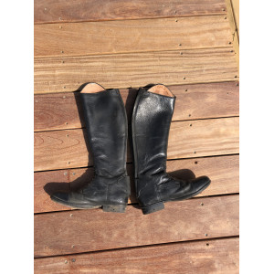 Bottes equitheme cuir grainé taille 38 mollet S
