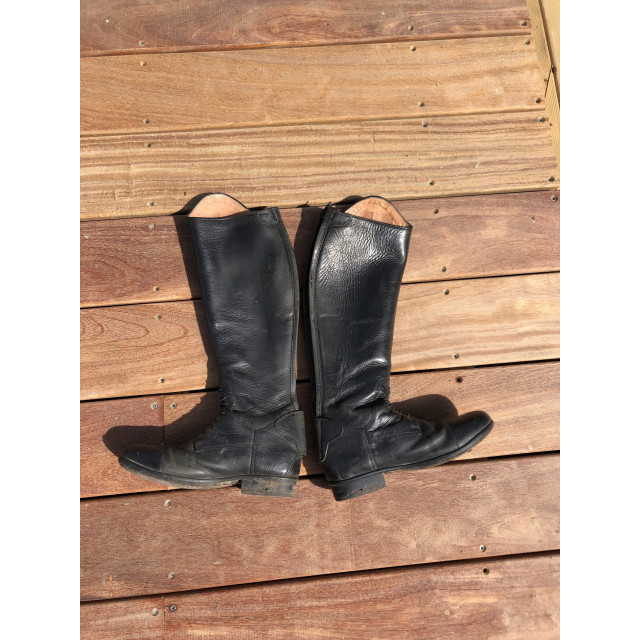 Bottes equitheme cuir grainé taille 38 mollet S