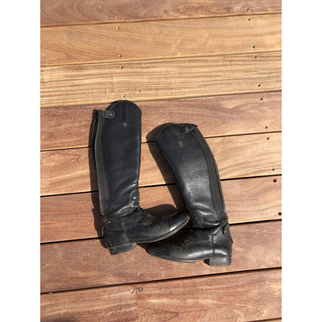Bottes equitheme cuir grainé taille 38 mollet S