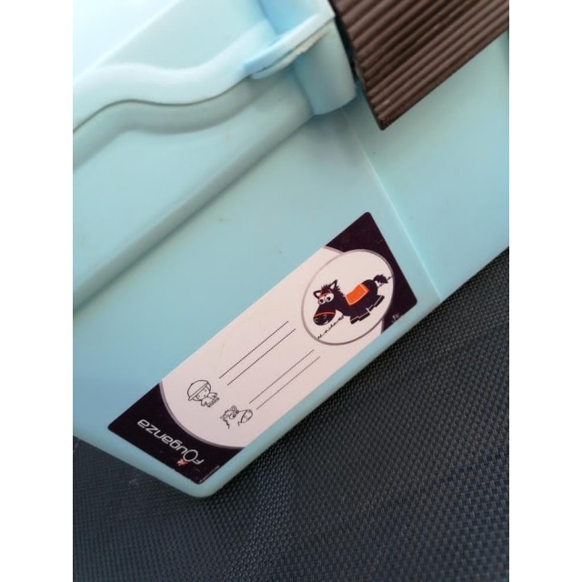 Boite de pansage bleu