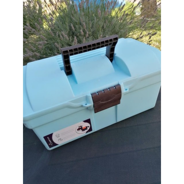 Boite de pansage bleu