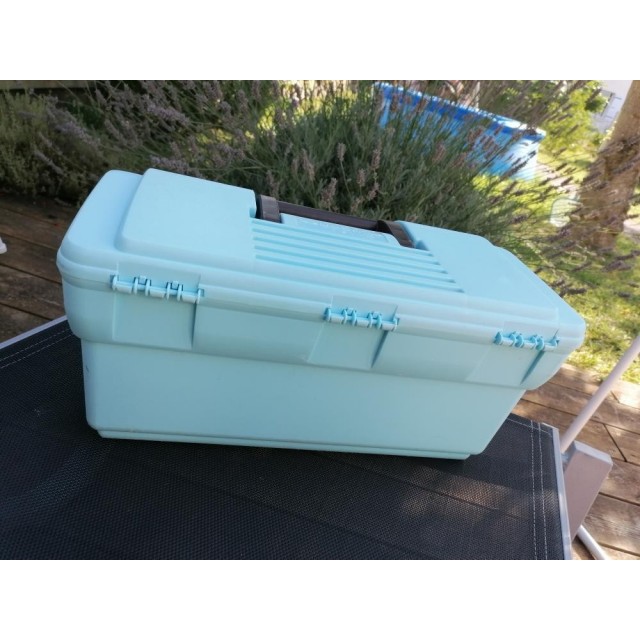 Boite de pansage bleu