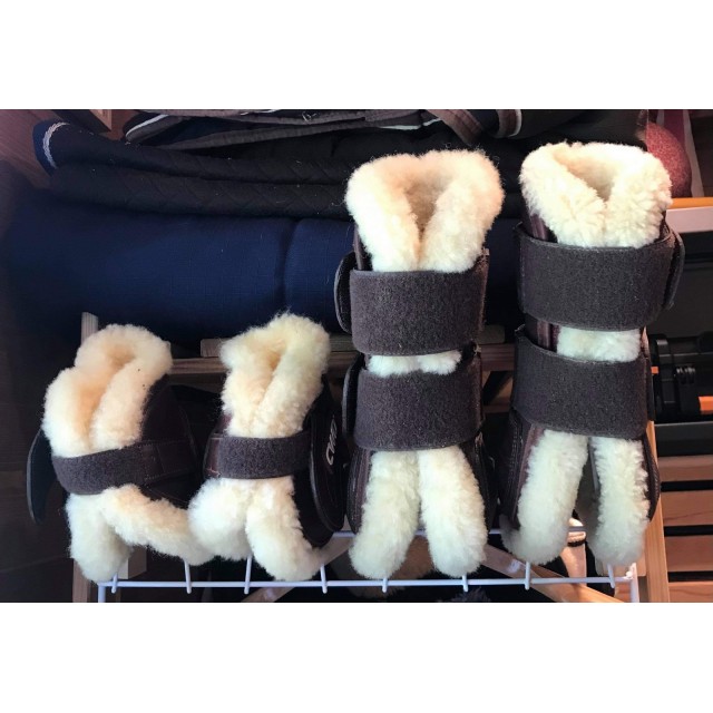 Guettre antérieur et postérieur velcro mouton taille 2 (cob)