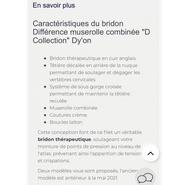 Bridon Dyon muserolle combinée «D collection»