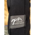 Tapis point sellier Pénélope bleu marine/rouge