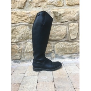 Bottes en cuir noir