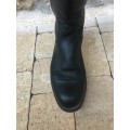 Bottes en cuir noir