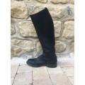 Bottes en cuir noir