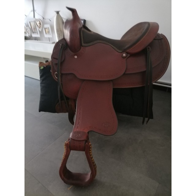 Selle western CONTINENTAL toute équipée + bride + collier neufs
