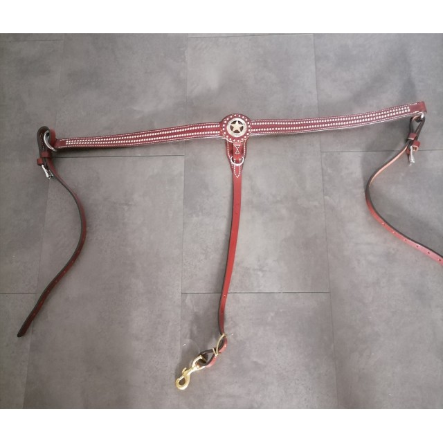 Selle western CONTINENTAL toute équipée + bride + collier neufs