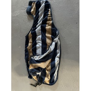 Couvre reins bleu et marron