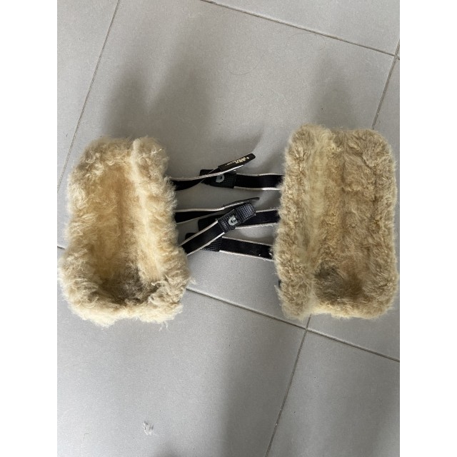 Guêtres cuir et mouton