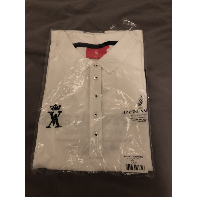 Polo blanc du jumping de Valence