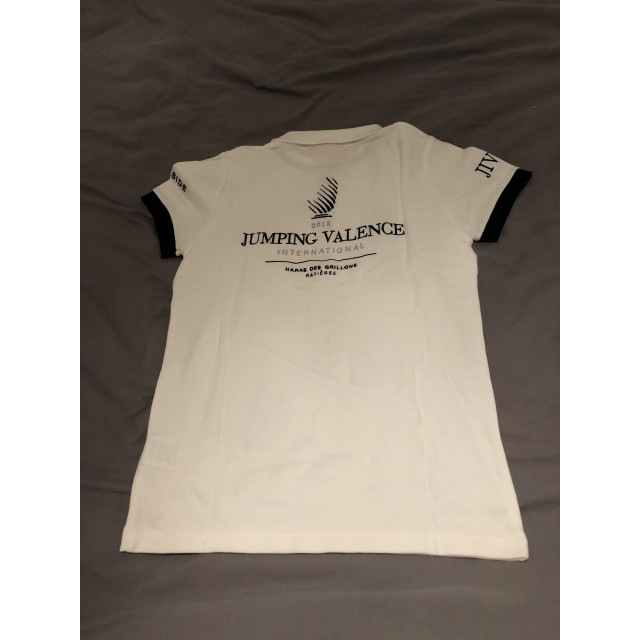Polo blanc du jumping de Valence