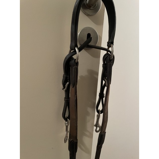 Collier de chasse marron taille cheval