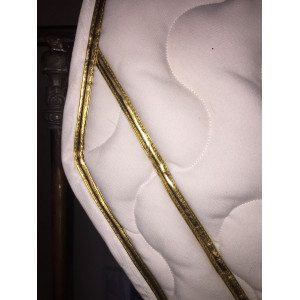 Tapis Paddock Sport blanc/vernis doré