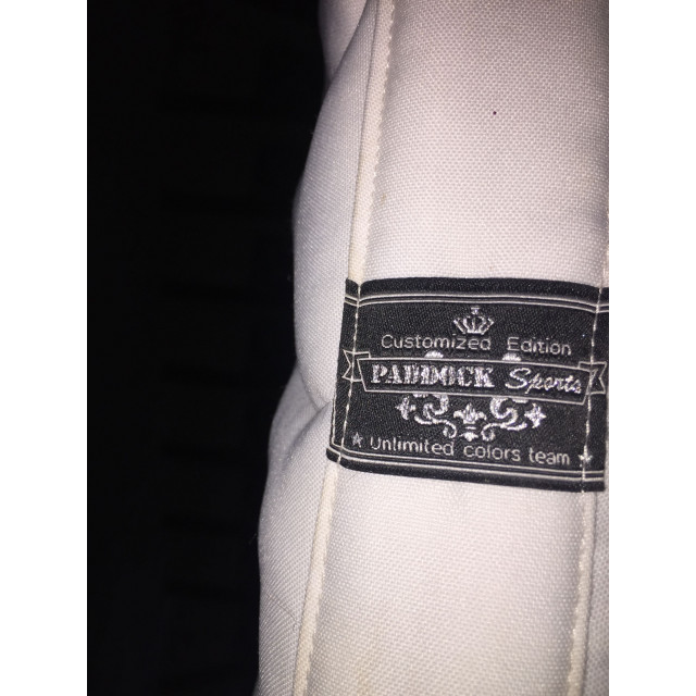 Tapis Paddock Sport blanc/vernis doré