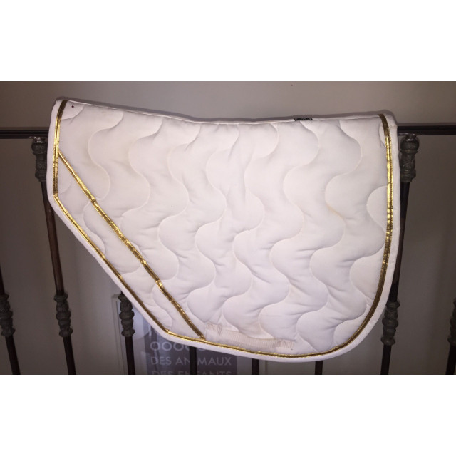 Tapis Paddock Sport blanc/vernis doré