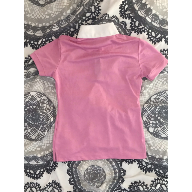 Polo de concours Equi-Thème Mesh enfant, rose