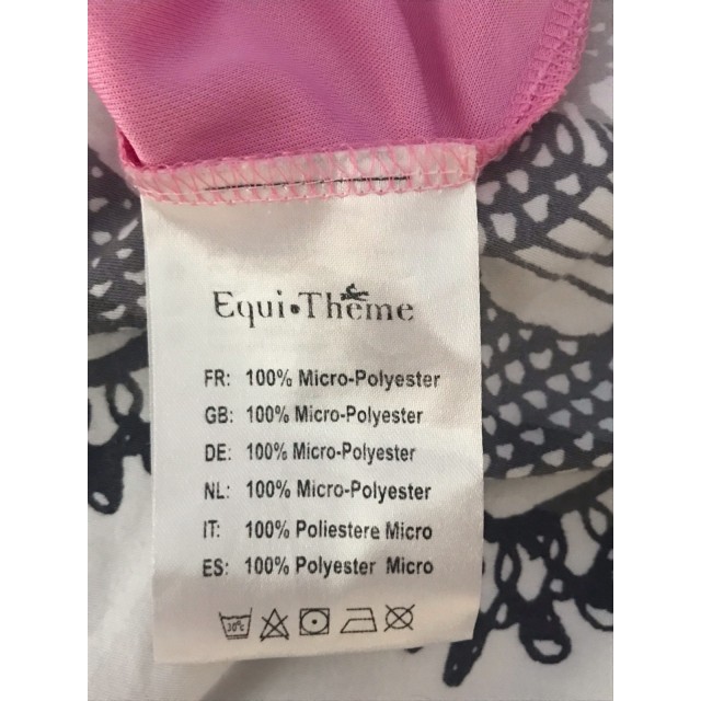 Polo de concours Equi-Thème Mesh enfant, rose
