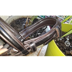 Superbe bride anatomique Neuve havane foncé Caldene (cheval)