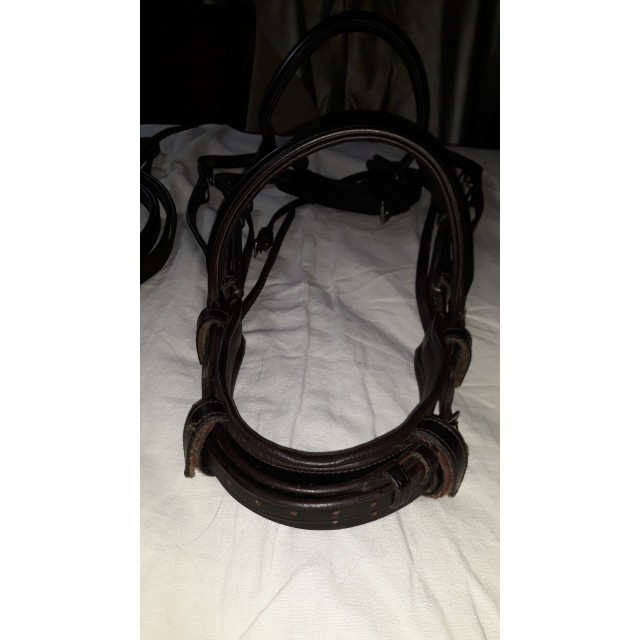 Superbe bride anatomique Neuve havane foncé Caldene (cheval)