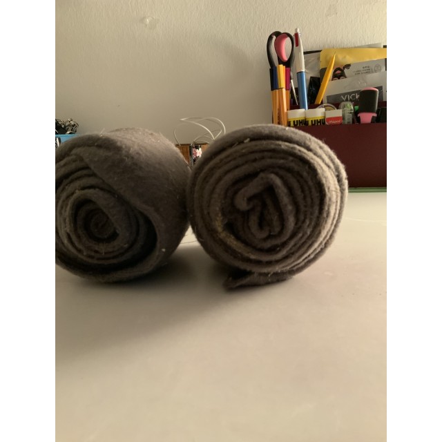 Paire de Bande de polo grise taille poney