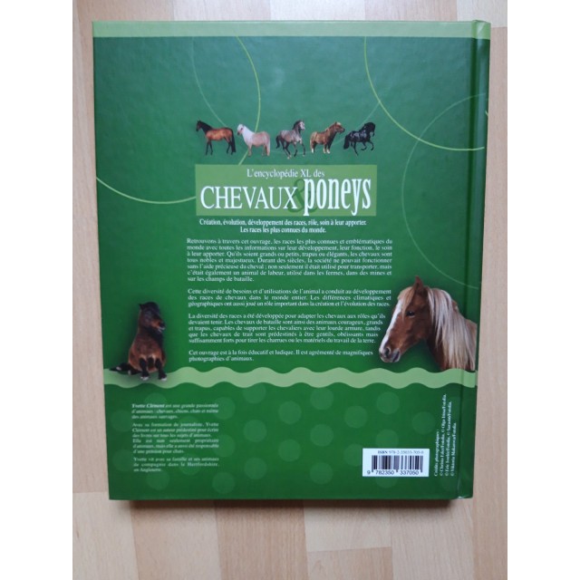 Livre L'encyclopédie XL des chevaux et poney