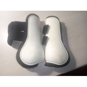 Ensemble guêtres + protèges boulets blancs