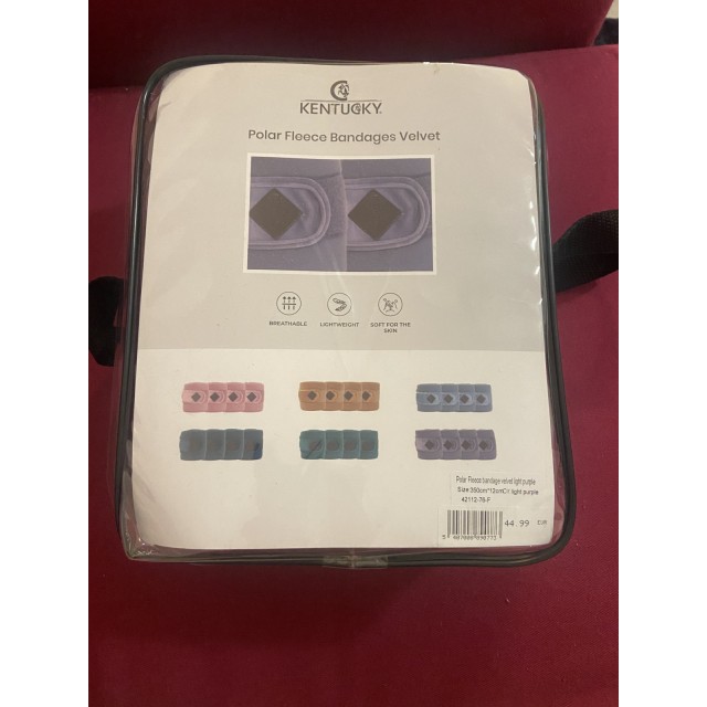 Bandes de polo velvet parme