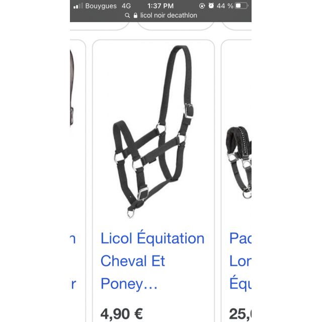 licol noir simple taille 3