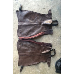 Chaps cuirs marrons T de T XS