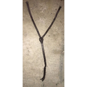 Collier de chasse poney rose et marron