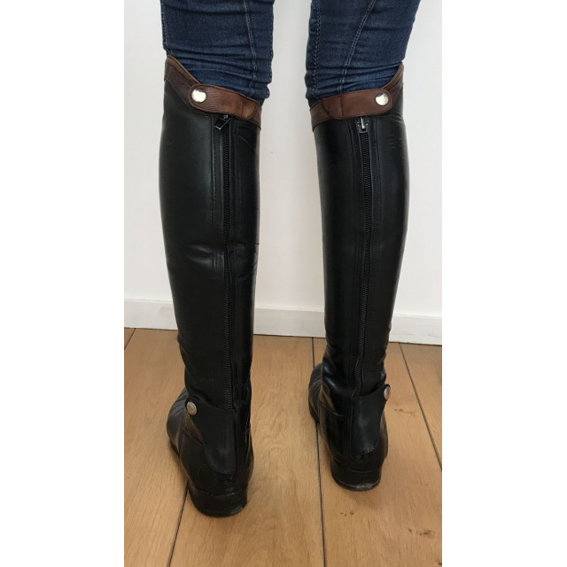 Bottes cuir noire Burattau