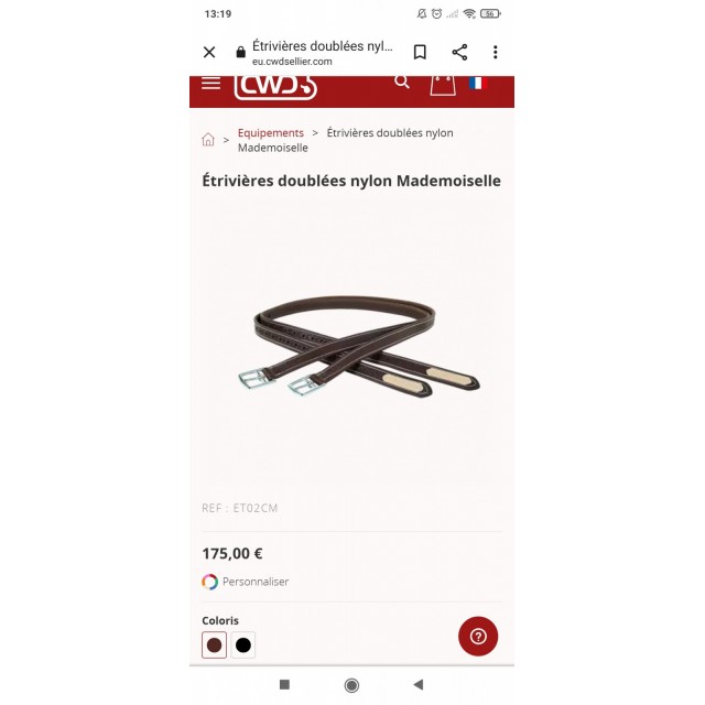 Étrivières Mademoiselle CWD