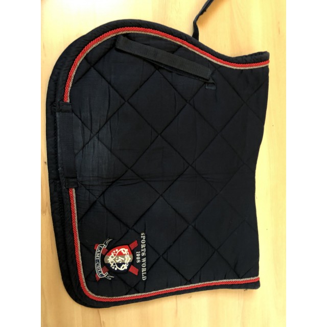 Tapis Lamicell bleu marine et rouge