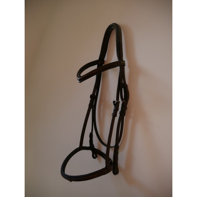 Bridon frontal V VULCI (Cheval, havane)