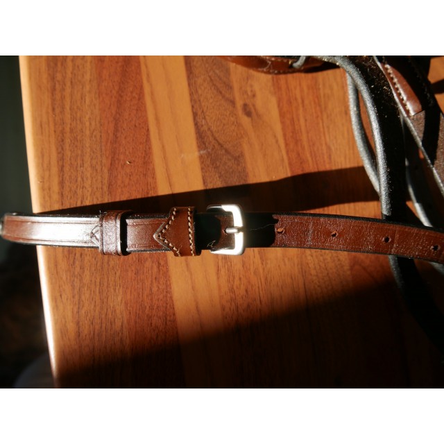 Bridon frontal V VULCI (Cheval, havane)