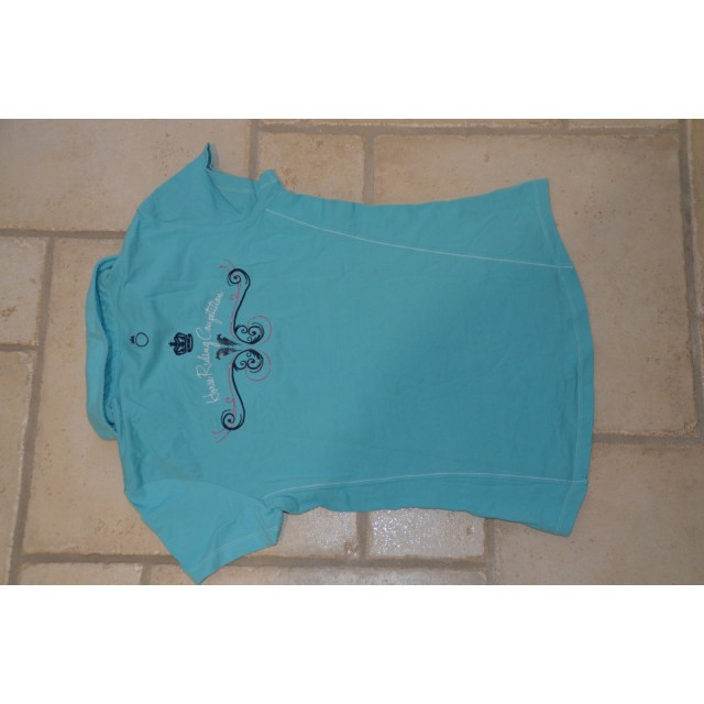 Polo bleu turquoise